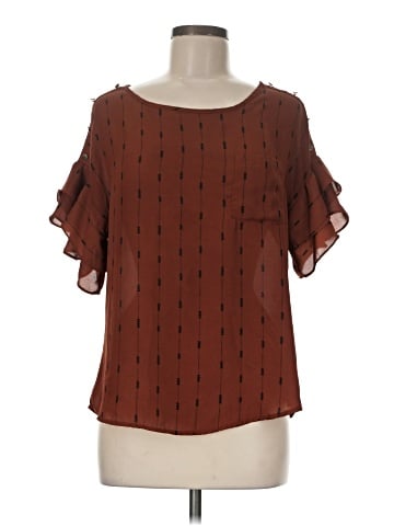 E&M Collection Short Sleeve Blouse (view 1)