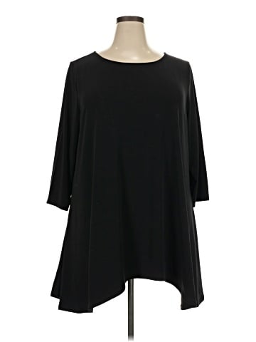 JM Collection 3/4 Sleeve Top (view 1)