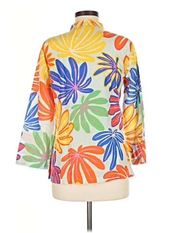 J. McLaughlin 3/4 Sleeve Silk Top (view 2)