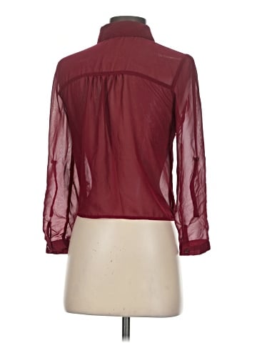 Chocolate 3/4 Sleeve Blouse (view 2)