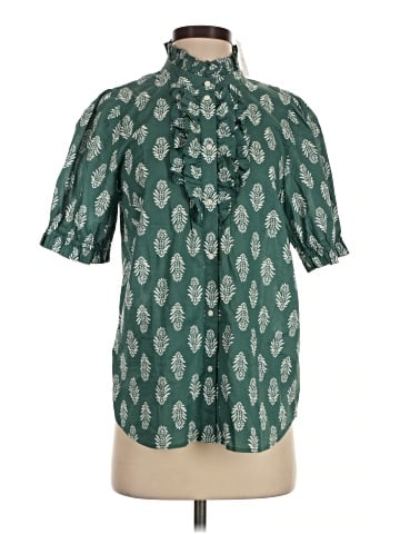 J.Crew Factory Store Short Sleeve Button-Down Shirt (view 1)