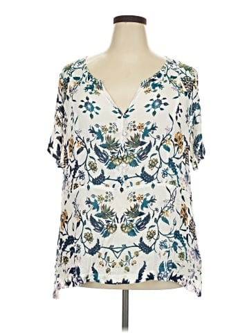 Lucky Brand Short Sleeve Blouse (view 1)