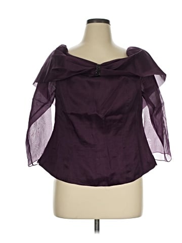 Chetta B 3/4 Sleeve Silk Top (view 1)