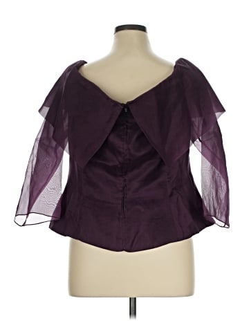 Chetta B 3/4 Sleeve Silk Top (view 2)
