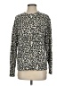Monrow Animal Print Silver Pullover Sweater Size S - photo 1