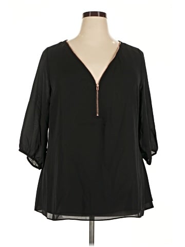 City Chic 3/4 Sleeve Blouse (view 1)