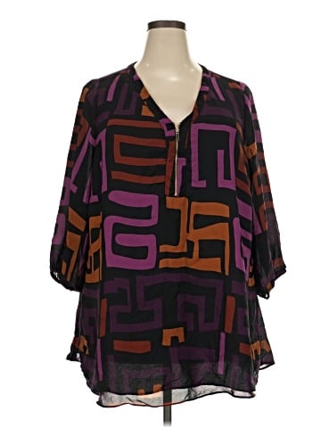 Avenue 3/4 Sleeve Blouse (view 1)