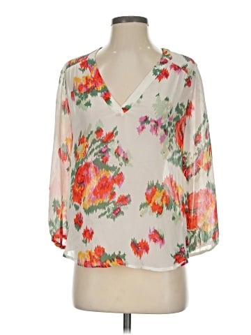 Joie 3/4 Sleeve Silk Top (view 1)