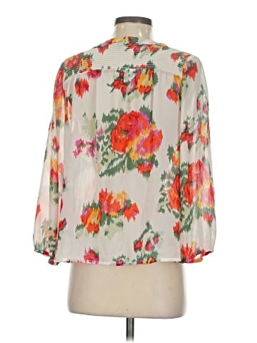 Joie 3/4 Sleeve Silk Top (view 2)