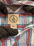 Volcom Plaid Blue Short Sleeve Button-Down Shirt Size 7 - photo 3