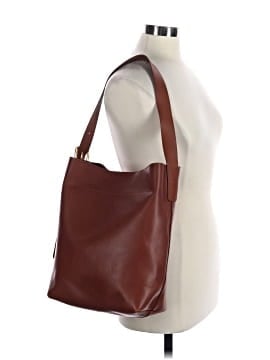 Madewell The Essential Bucket Tote in Leather (view 2)