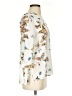 Casting 100% Polyester Print Ivory 3/4 Sleeve Blouse Size Sm (1 or S) - photo 4