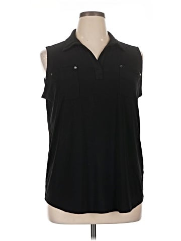 Jones New York Signature Sleeveless Button-Down Shirt (view 1)