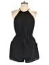Bebop 100% Polyester Solid Black Romper Size L - photo 1