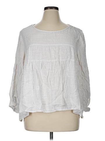 Max Studio 3/4 Sleeve Blouse (view 1)
