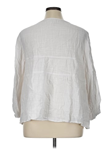 Max Studio 3/4 Sleeve Blouse (view 2)