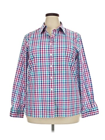 Foxcroft Long Sleeve Button-Down Shirt (view 1)