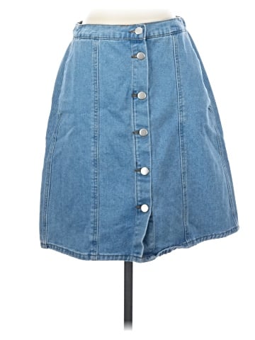 Allegra K Denim Skirt (view 1)
