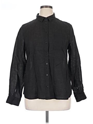 Garnet Hill Long Sleeve Button-Down Shirt (view 1)