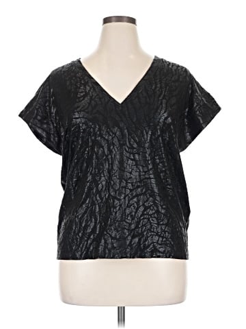White House Black Market Short Sleeve Blouse (view 1)