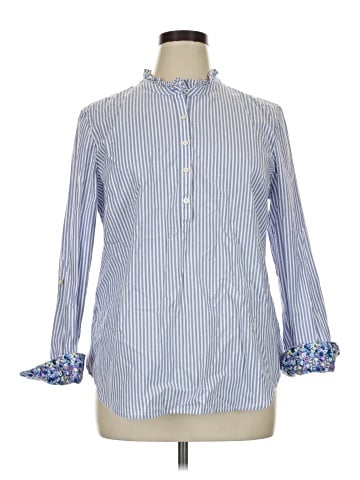 Talbots 3/4 Sleeve Button-Down Shirt (view 1)
