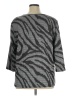 Alfred Dunner Animal Print Silver Pullover Sweater Size XL - photo 2