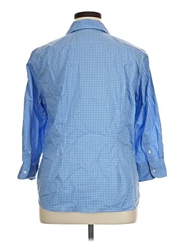 Chaps 3/4 Sleeve Button-Down Shirt (view 2)