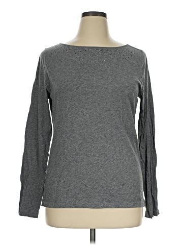 Ann Taylor LOFT Outlet Long Sleeve T-Shirt (view 1)