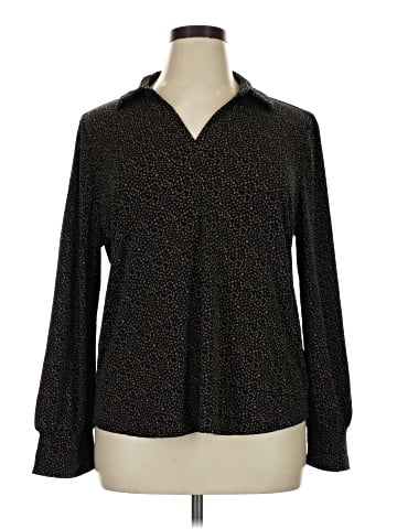 Adrianna Papell Long Sleeve Blouse (view 1)