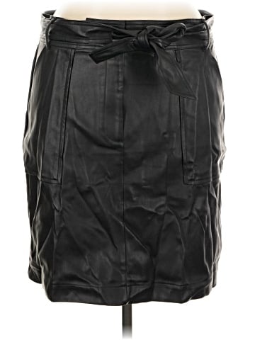Ann Taylor Factory Faux Leather Skirt (view 1)