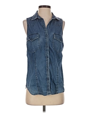 Faded Glory Sleeveless Button-Down Shirt (view 1)