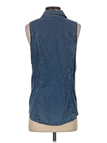 Faded Glory Sleeveless Button-Down Shirt (view 2)
