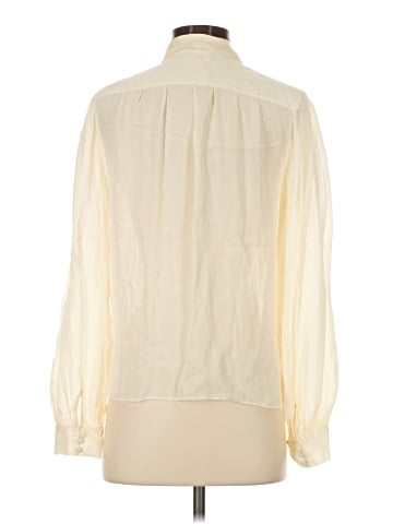 Paige Long Sleeve Silk Top (view 2)