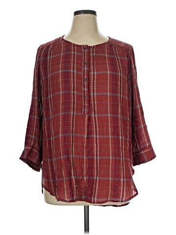 Nine West 3/4 Sleeve Henley (view 1)
