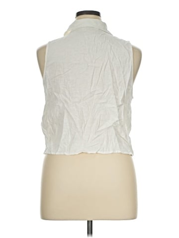 MICHAEL Michael Kors Sleeveless Button-Down Shirt (view 2)