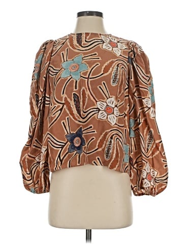 Ulla Johnson 3/4 Sleeve Silk Top (view 1)