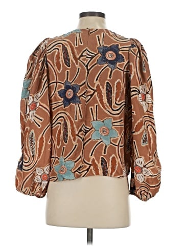 Ulla Johnson 3/4 Sleeve Silk Top (view 2)