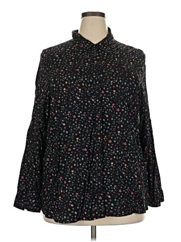 Cj Banks Long Sleeve Blouse (view 1)