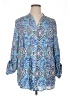Ruby Rd. Blue 3/4 Sleeve Blouse Size 1X - photo 1