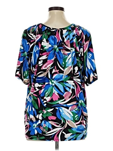 AK Anne Klein Short Sleeve Blouse (view 2)
