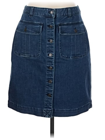 Lands' End Denim Skirt (view 1)