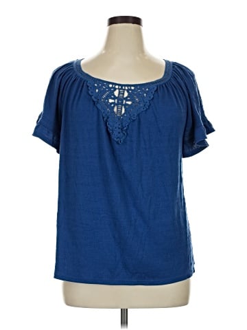 Max Studio Short Sleeve Blouse (view 1)