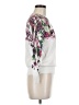 Halogen 100% Cotton Floral White Pullover Sweater Size M - photo 4