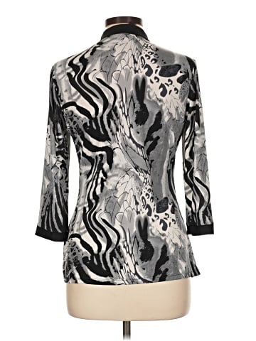 Essentials by Milano 3/4 Sleeve Blouse (view 2)