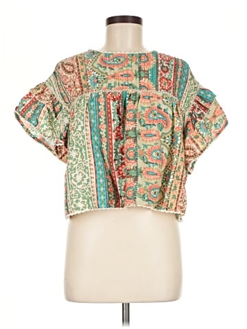 Olivaceous Short Sleeve Blouse (view 1)