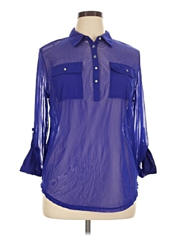 INC International Concepts 3/4 Sleeve Blouse (view 1)