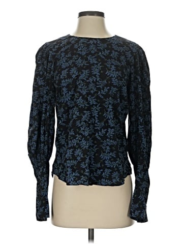 Veronica Beard Long Sleeve Silk Top (view 1)