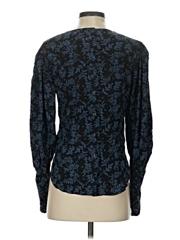 Veronica Beard Long Sleeve Silk Top (view 2)