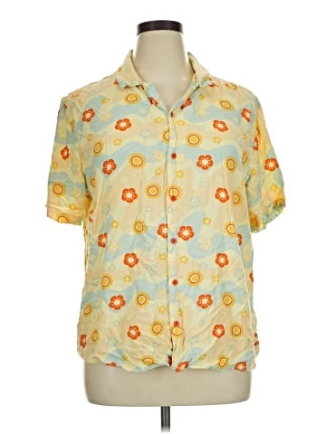 Earthbound Trading Co. Short Sleeve Blouse (view 1)