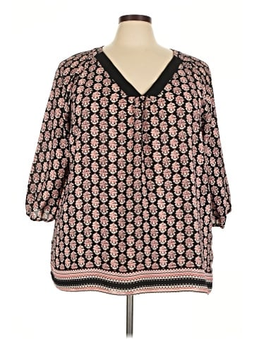 Not Your Daughter's Jeans 3/4 Sleeve Blouse (view 1)